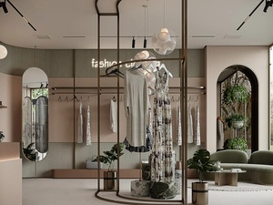 Diseño Interior de Tienda de Ropa Moderna, Muebles a Medida para Boutique de Ropa, Unidades de Exhibición para Minoristas - Product Image 1
