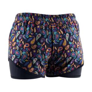 Maillot de bain décontracté personnalisé avec logo, chemises et pantalons de plage noirs sexy pour femmes, shorts unisexes 2-en-1 pour femmes - Product Image 4