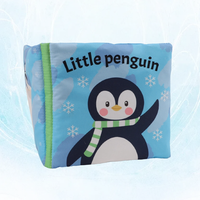 Livre en tissu doux avec logo personnalisé pour l'apprentissage précoce, jouet éducatif sensoriel pour bébé