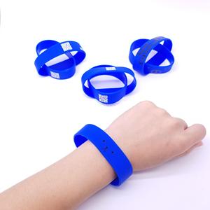 Home Debossed Silicone Printed CMYK logo for Party Wristband Rubber Sport Wrist Band Bracelets - Product Image 4