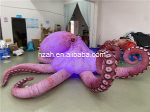 <span class=keywords><strong>Sculpture</strong></span> géante <span class=keywords><strong>gonflable</strong></span> de pieuvre avec tentacules, 4m, en tissu Oxford, pour la décoration des parcs aquatiques - Product Image 6