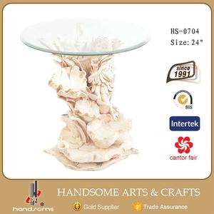 <span class=keywords><strong>Fontaine</strong></span> d'eau extérieure en résine de conception moderne de 24 pouces, table basse en verre, mobilier de salon pour usage domestique - Product Image 2