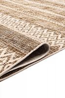 Tapis d'appoint tissé à poils ras Lapis Tribal Mink 7 mm, lavable, moderne, en polyester et coton, écologique, adapté aux animaux domestiques, anti-bactérien et anti-taches