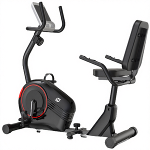 Vélo d'exercice horizontal à résistance magnétique pour usage domestique, cadre en métal, équipement, accessoires de montage du moteur, volant d'inertie - Product Image 4