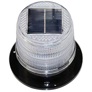 Năng lượng mặt trời cảnh báo nhấp nháy ánh sáng màu đỏ vàng màu xanh LED nhấp nháy an toàn đường bộ dẫn ánh sáng với nam châm - Product Image 1