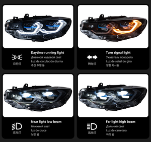 Nuevos Faros Delanteros LED AURON de 12 V, 6000 K, 36 W, 6000 lm, Personalizables, para F32 Serie 4, F22, DRL, Actualización de Modificación - Product Image 6