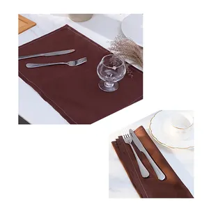 Kişiselleştirilmiş baskılı dekoratif kumaş peçete masa örtüsü Placemat