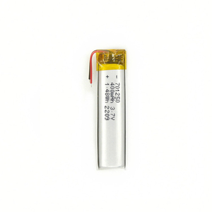 Batterie Lipo 701250 Li-polymère 3.7V 400mAh 1.48Wh Batterie lithium-ion polymère rechargeable - Product Image 2