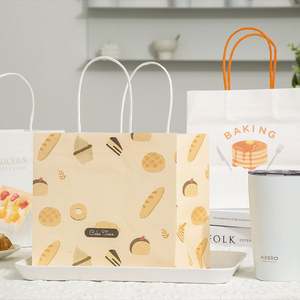 Sac en papier kraft durable en vente chaude, style classique, emballage rose, sac de shopping pliable avec logo personnalisé - Product Image 3