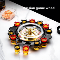 Roulette russe en plastique 12 coupes pour jeu de boisson, jouet de fête pour bar et KTV avec verres à shot assortis, jouets promotionnels