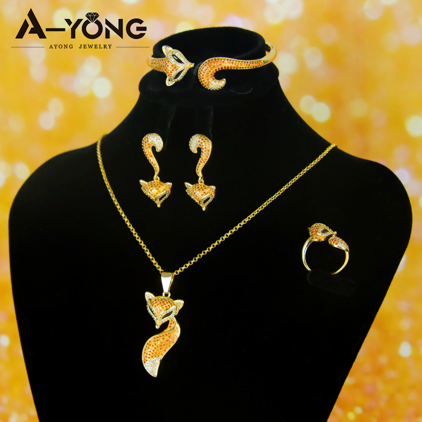 Oro + zircone arancione