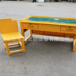 Mesa de Trabajo de FRP con 2 Cajones 1200x600x780mm para Taller, Muebles de Laboratorio Industrial, Mesa de Plástico con Juego de Sillas - Product Image 3