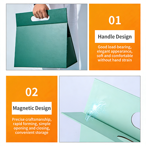 Raffinierte Faltbare Starre Geschenkbox mit Individuellem Logo und Muster, Umweltfreundlich, Biologisch Abbaubar, Tragbar, Matt Laminiert, Stoßfest, UV-Beschichtet für - Product Image 4