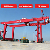 Grue portuaire à portique pour conteneurs Weihua 35-65T RMG, grue ferroviaire, grue portique pour conteneurs RMG