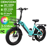 Motor eléctrico sin escobillas para bicicleta de 500w 48v, bicicleta eléctrica deportiva todoterreno, compatible con trajes de carreras para adultos.