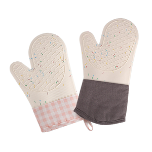 Gants de cuisine en silicone imperméables et résistants à la chaleur pour four et micro-ondes - Product Image 1