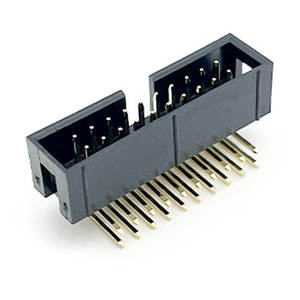 2 54mm Pitch 2x10 Pin 20Pin Straight Male Shrouded Box Header IDC Rectangular Connector PCB Mount Socket <b>Terminal</b> - Product Image 2