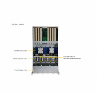 고품질 5U 시스템 EPYC 9005/9004 시리즈 듀얼 프로세서 AS-5126GS-TNRT 랙 서버 (8개의 PCIe GPU 포함)