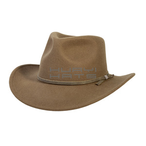 Chapeau de cowboy en pure <span class=keywords><strong>laine</strong></span> australienne de conception personnalisée Huayi Factory pour hommes - Product Image 1