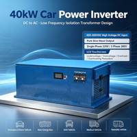 Convertisseur de puissance pour voiture 40KW 450~850V DC AC 220/380V Triphasé Monophasé Onde Sinusoïdale Pure Alimentation pour Véhicule