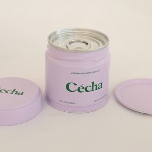 Hộp đựng trà thiếc cao cấp 40g, thiết kế đẹp mắt, chất liệu thiếc thực phẩm, hình tròn 60*68mm, nắp vặn kín khí, dùng để đóng gói trà rời - Product Image 1