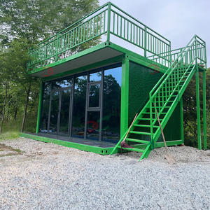 Bureau <span class=keywords><strong>de</strong></span> construction préfabriqué Module <span class=keywords><strong>de</strong></span> luxe Maison Terrasse Verre Soleil Brillant Bâtiment <span class=keywords><strong>Bungalow</strong></span> Paquet plat Conteneur Maison à vendre - Product Image 5