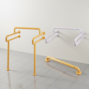 Barres d'appui pour <span class=keywords><strong>salle</strong></span> <span class=keywords><strong>de</strong></span> <span class=keywords><strong>bain</strong></span> ZS Care pour personnes âgées, en acier inoxydable, nylon antidérapant, réglables, installation personnalisée, garantie 1 an - Product Image 1