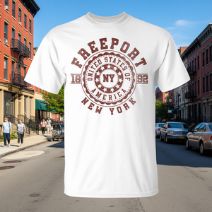 Freeport Ny New York Vintage City Camiseta unisex talla adulto - Product Image 3