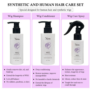 <span class=keywords><strong>Perruque</strong></span> <span class=keywords><strong>synthétique</strong></span> Shampooing et après-shampooing revitalisant Produits de soin des perruques de marque privée pour cheveux synthétiques et humains - Product Image 2