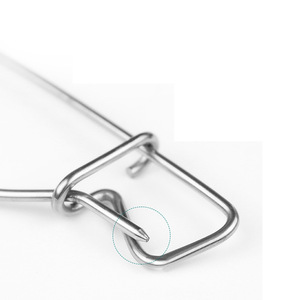 Mosquetón Giratorio de Acero Inoxidable Tipo Anzuelo para Pesca de Grandes Peces, Accesorios DIY con Punta Afilada - Product Image 3