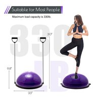 Ballon d'équilibre demi-sphérique en PVC non toxique et écologique pour gymnastes, personnalisable en couleur et logo, idéal pour l'exercice physique – Vente en gros à chaud