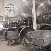 Prix de la machine de stérilisation à la vapeur pour autoclave alimentaire industriel commercial pour bocaux en verre