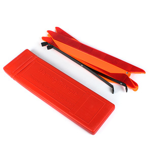 Señal de advertencia triangular de 435x370 mm, plegable, reflectante, alerta de seguridad para automóviles, para estacionamiento de emergencia - Product Image 3