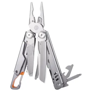 GHK Outdoor Easy Carry 14 In 1 Portable Multitool Multifunction Pliers With Carabiner