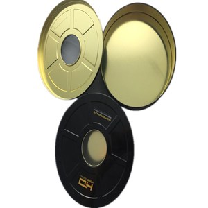 Tùy chỉnh thiết kế vòng Hình dạng hộp thiếc với PVC cửa sổ rõ ràng cho kẹo/Cookies/MOONCAKE đóng gói - Product Image 2