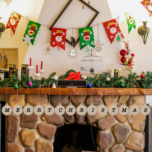 50 cái chưa hoàn thành paintable gỗ giáng sinh lễ hội đồ trang trí Xmas cây treo gỗ lát trẻ em tự làm nghệ thuật thủ công có tính năng đồ chơi - Product Image 6