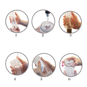 Masturbador Masculino con Textura Interna Transparente - Kovida TPE, Copa de Succión <span class=keywords><strong>Manual</strong></span>, Juguete Sexual <span class=keywords><strong>para</strong></span> Hombre - Product Image 6