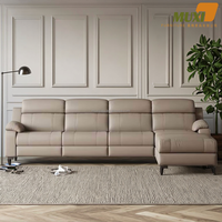 Canapé-lit modulable convertible moderne extensible avec porte-gobelets en cuir de haute qualité, écologique, structure en bois, idéal pour appartement