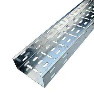 Powder Coated Indoor Wall Mounted Cable Tray Galvanized Steel Durable Waterproof Cable Tray