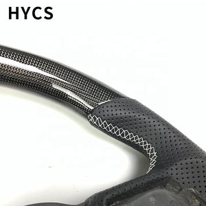 Volante de fibra de carbono personalizado para coche, cubierta de cuero para <span class=keywords><strong>Volvo</strong></span> S60, S90, XC60, <span class=keywords><strong>XC90</strong></span>, XC40, S40 - Product Image 4