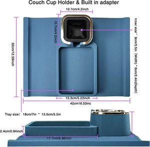 Alfombrilla de Goma Personalizada para Sofá con Portavasos, Alfombrilla de Goma Económica para Herramientas con Portavasos y Diseño de Logotipo Gratuito - Product Image 5