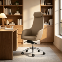 Chaises de bureau de direction modernes ergonomiques de luxe en cuir, pivotantes, réglables, inclinables et relevables