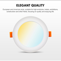 Smart RGBCW LED Downlight 9W App Control Tunable White & RGB Colors ZigBee SigMesh para la iluminación del hogar y la Oficina