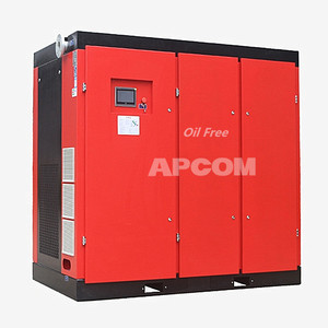 Compresseur d'air à vis APCOM à lubrification aqueuse sans huile, faible entretien, longue durée de vie, système de lubrification anti-corrosion sans huile - Product Image 1