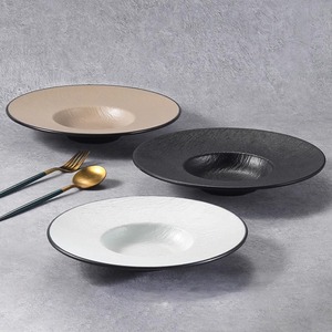 Plato de melamina, plato de plástico, plato hondo, plato para sopa, plato para ensalada de pasta y comida occidental, vajilla de hotel, imitación de porcelana - Product Image 3