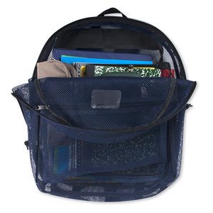 <b>Heavy</b> <b>Duty</b> Mesh <b>Backpack</b> Semi-Transparent College Student <b>Backpack</b> with Padded Shoulder Straps for Commuting Swimming - Product Image 4