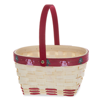 TF-GGB17 gros en bois décoratif noël nouveau bébé bambou tissé garniture emballage panier pour tissé en vrac boîte cadeau panier