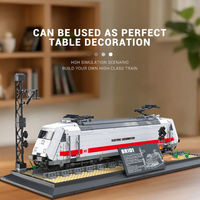 Reobrix 66019 -- 66807 Série Ferroviaire Blocs de Construction Mécaniques MOC Train à Vapeur Urbain Briques Ornamentales Kits Cadeaux