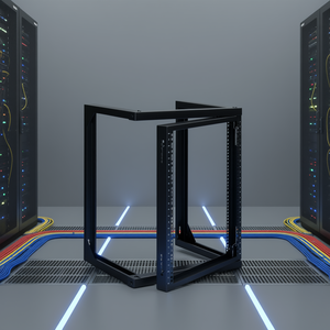 Gabinete de Red de 12U para Montaje en Pared, Rack de Servidor de Acero al Carbono de 19 Pulgadas con Puerta Abatible de 180 Grados - Product Image 2