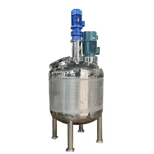 300L máy công nghiệp thép không gỉ 304 316L độ nhớt cao phân tán sữa trộn Tank với Stirrer